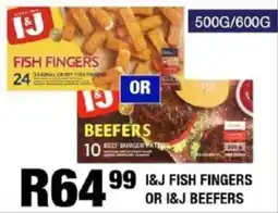 Take 'n Pay I&J fish fingers or I&J beefers offer