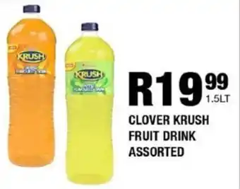 Take 'n Pay Clover krush fruit drink assorted offer