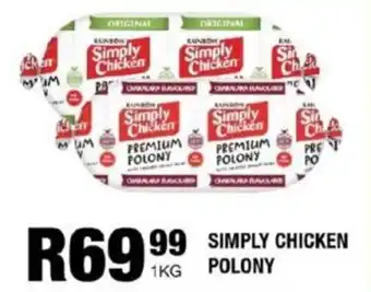 Take 'n Pay Simply chicken polony offer