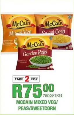 Mccain mixed veg/ peas/ sweetcorn