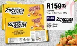 Take 'n Pay Supreme Strips or Schnitzels offer
