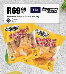 Take 'n Pay Supreme Strips or Schnitzels offer