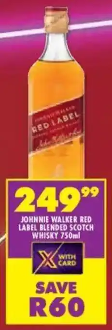 Shoprite Liquor Johnnie walker red label blended scotch whisky offer