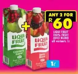 Shoprite Liquor Liqui fruit 100% fruit juice blend offer