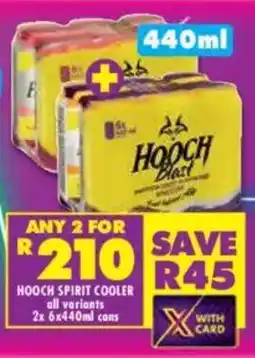 Shoprite Liquor Hooch spirit cooler all variants cans offer