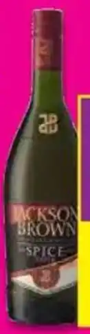 Shoprite Liquor Jackson brown brandy/ the spice drum liqueur offer