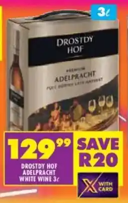 Shoprite Liquor Drostdy hof adelpracht white wine offer