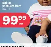 PEP Babies Sneakers Size 1-4-Each offer