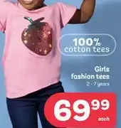 PEP Girls Fashion Tees 2-7 Years-Each offer