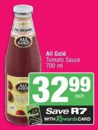 Spar All Gold Tomato Sauce offer