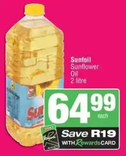 Spar Sunfoil Sunflower Oil offer