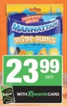 Spar Mister Sweets or Manhattan Gums & Jellies Assorted offer
