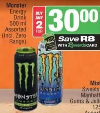 Spar Monster Energy Drink Assorted offer