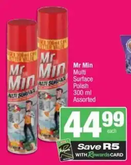 Spar Mr Min Multi Surface Polish Assorted offer