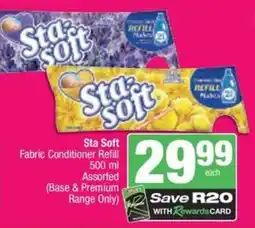 Spar Sta Soft Fabric Conditioner Refill Assorted offer