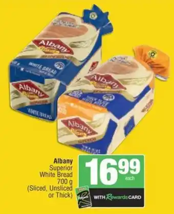 Spar Albany Superior White Bread offer