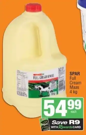 Spar SPAR Full Cream Maas offer