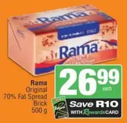 Spar Rama Original 70% Fat Spread Brick offer