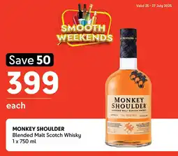 Makro’s liquor MONKEY SHOULDER Blended Malt Scotch Whisky offer