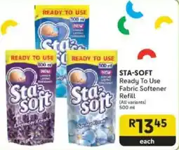 Makro STA-SOFT Ready To Use Fabric Softener Refill offer