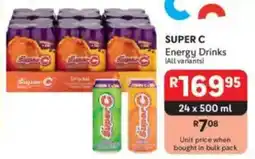 Makro SUPER C Energy Drinks offer