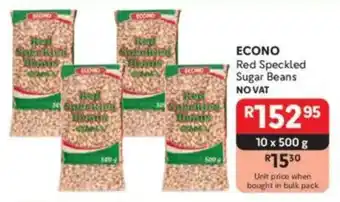 Makro ECONO Red Speckled Sugar Beans offer