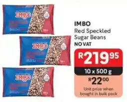 Makro IMBO Red Speckled Sugar Beans offer