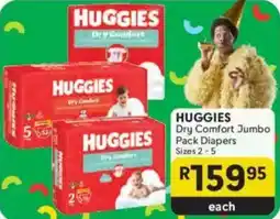 Makro HUGGIES Dry Comfort Jumbo Pack Diapers offer