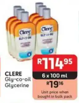 Makro CLERE Gly-co-oil Glycerine offer