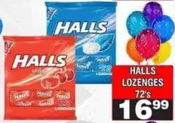 Advance Cash n Carry Halls lozenges offer