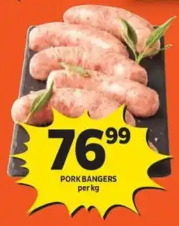 Shoprite Pork bangers offer