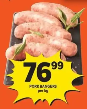 Shoprite Pork bangers offer