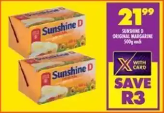 Shoprite Sunshine d original margarine offer