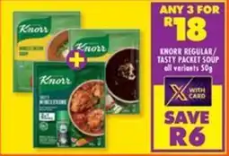 Shoprite Knorr regular/ tasty packet soup all variants offer