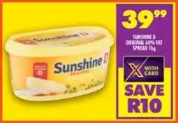Shoprite Sunshine D Original 60% fat spread offer