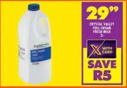 Shoprite Crystal valley full cream fresh milk offer