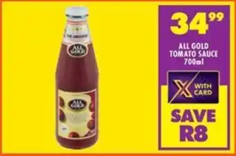 Shoprite All gold tomato sauce offer