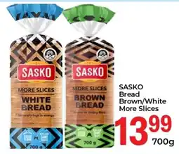 Elite Cash & Carry SASKO Bread Brown/ White More Slices offer