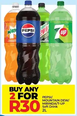 Elite Cash & Carry PEPSI MOUNTAIN DEW/ MIRINDA/ 7-UP Soft Drink offer