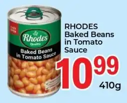 Elite Cash & Carry RHODES Baked Beans in Tomato Sauce offer