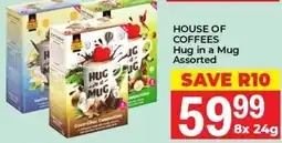 HOUSE OF COFFEES Hug in a Mug Assorted