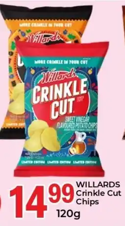 Elite Cash & Carry WILLARDS Crinkle Cut Chips offer