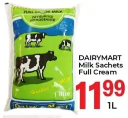Elite Cash & Carry DAIRYMART Milk Sachets Full Cream offer