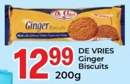 Elite Cash & Carry DE VRIES Ginger Biscuits offer