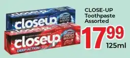 Elite Cash & Carry CLOSE-UP Toothpaste Assorted offer