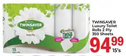 Elite Cash & Carry TWINSAVER Luxury Toilet Rolls 2 Ply 350 Sheets offer