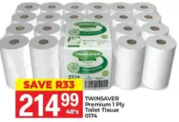 Elite Cash & Carry TWINSAVER Premium 1 Ply Toilet Tissue offer