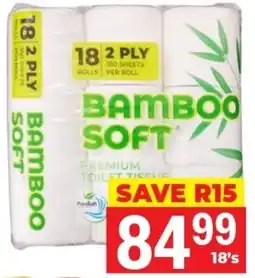 Elite Cash & Carry BAMBOO Soft Premium Toilet Rolls 2 Ply offer