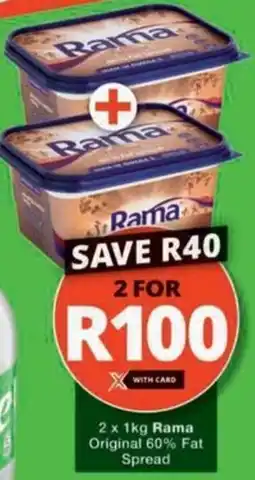 Checkers Hyper Rama Original 60% Fat Spread offer