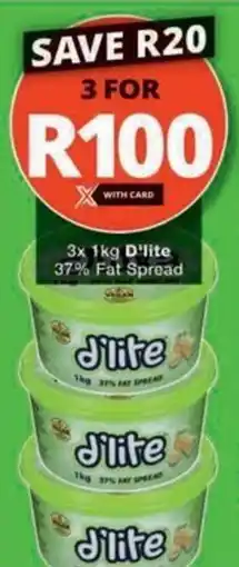 Checkers Hyper D'lite 37% Fat Spread offer